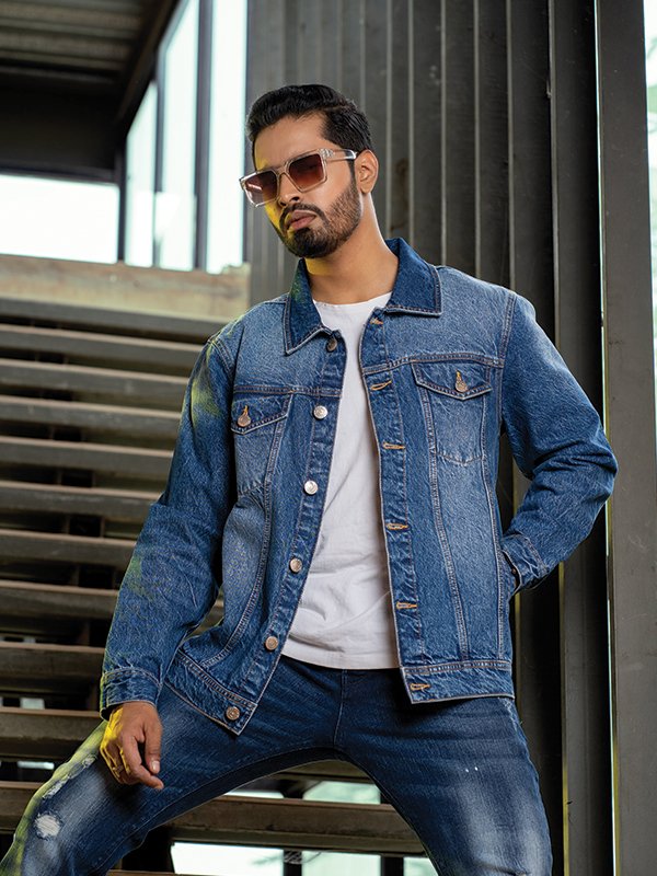 Men’s Denim Jacket – Aaron Clothing